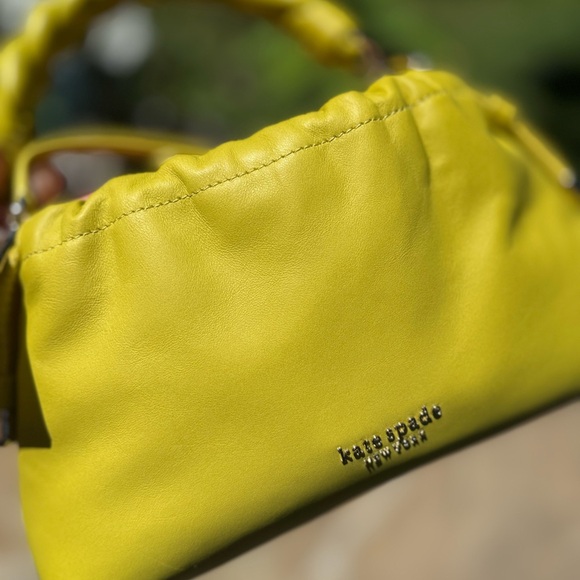 Kate Spade Meringue Small Leather Crossbody Bag, Lime Slice NWT - Picture 9 of 10